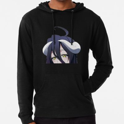Albedo Overlord Peeker Hoodie Official Overlord  Merch