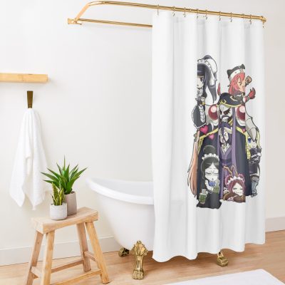 Overlord Chibi Shower Curtain Official Overlord  Merch