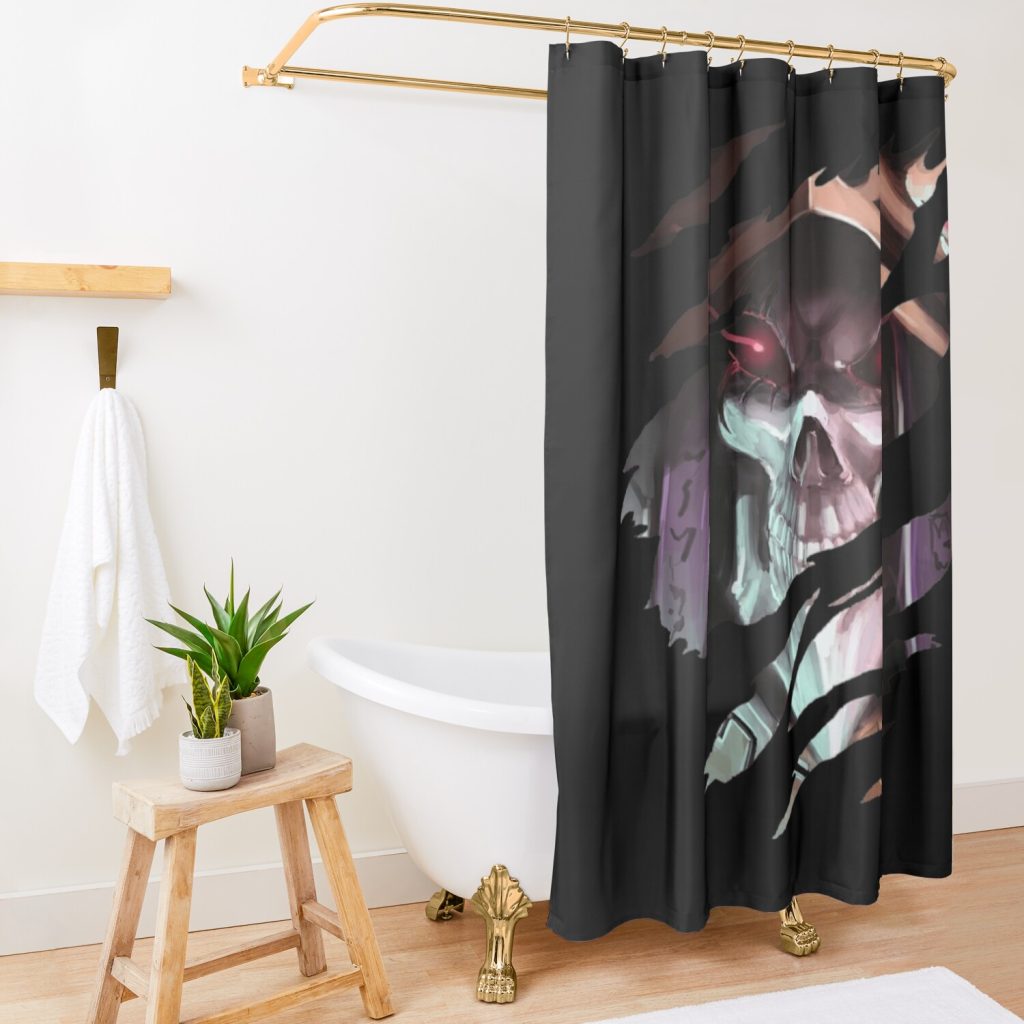 Anime Overlord - Momonga Classic Shower Curtain Official Overlord  Merch