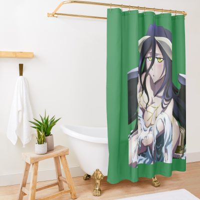 Overlord Albedo Graphic Shower Curtain Official Overlord  Merch