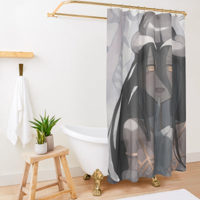 Albedo Overlord Shower Curtain Official Overlord  Merch
